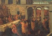 JACOPO del SELLAIO The Banquet of Ahasuerus Spain oil painting artist